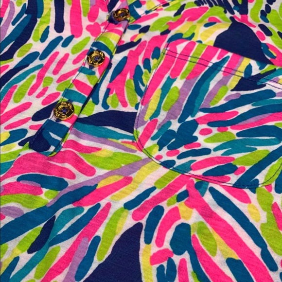 Lilly Pulitzer - Palmira Dress -Indigo Palm Reader - Picture 2 of 5